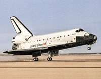 NASA's Space Shuttle Atlantis. Original from NASA. Digitally enhanced by rawpixel.