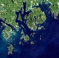 Acadia National Park is one of the most visited parks in America. Original from NASA. Digitally enhanced by rawpixel.