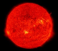 Image of the sun while spewing streams of particles for over two days (Aug. 17-19, 2015) before breaking apart. Original from NASA. Digitally enhanced by rawpixel.