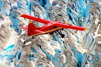 DHC-3 Otter, the plane flown in NASA's Operation IceBridge-Alaska surveys of mountain glaciers in Alaska. Original from NASA. Digitally enhanced by rawpixel.