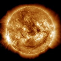 NASA&#39;s SDO Sees Solar Flares. Original from NASA. Digitally enhanced by rawpixel.