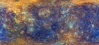 Enhanced color Mercury map. Aug 12th, 2017. Original from NASA. Digitally enhanced by rawpixel.
