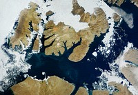 NASA image acquired August 17, 2010, the Northwest Passage almost free of ice. Original from NASA. Digitally enhanced by rawpixel.