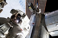 NASA astronauts in space - Sept 5th, 2012. Original from NASA. Digitally enhanced by rawpixel.
