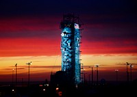 The United Launch Alliance Delta II rocket with the Soil Moisture Active Passive satellite aboard, at the Space Launch Complex 2 at Vandenberg Air Force Base, California. Original from NASA . Digitally enhanced by rawpixel.