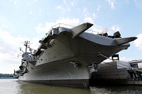 The Intrepid Sea, Air and Space Museum in New York City will be the new home of the space shuttle Enterprise. Original from NASA. Digitally enhanced by rawpixel.