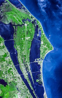 The John F. Kennedy Space Center, America&#39;s spaceport, is located along Florida&#39;s eastern shore on Cape Canaveral. Original from NASA. Digitally enhanced by rawpixel.
