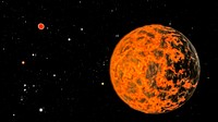 Astronomers using NASA&#39;s Spitzer Space Telescope have detected what they believe is an alien world just two-thirds the size of Earth, one of the smallest on record. Original from NASA. Digitally enhanced by rawpixel.