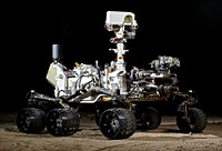 This photograph shows the Vehicle System Test Bed rover, a nearly identical copy to NASA&#39;s Curiosity rover on Mars. Original from NASA. Digitally enhanced by rawpixel.