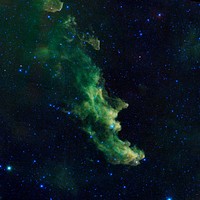 An infrared portrait of the Witch Head nebula from NASA&#39;s Wide-field Infrared Survey Explorer. Original from NASA . Digitally enhanced by rawpixel.