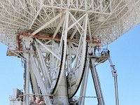 Work began on March 11, 2010 to replace a set of elevation bearings on the giant Mars antenna at NASA&#39;s Deep Space Network complex in Goldstone, Calif. Original from NASA . Digitally enhanced by rawpixel.