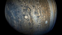Jupiter&#39;s stunning southern hemisphere. Original from NASA. Digitally enhanced by rawpixel.