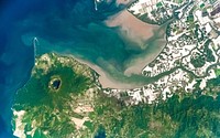Cosiguina Volcano, Nicaragua. Original from NASA. Digitally enhanced by rawpixel.
