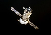 View of the Soyuz TMA-11 on approach to the ISS. Original from NASA. Digitally enhanced by rawpixel.