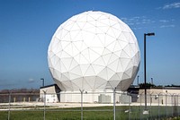 This is the radome beneath which is the NASA Debris Radar. It is located at a remote site on North Merritt Island in Florida. Original from NASA . Digitally enhanced by rawpixel.