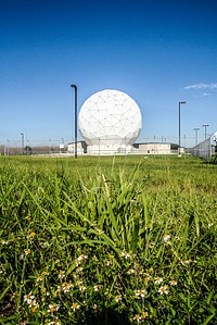 This is the radome beneath which is the NASA Debris Radar. It is located at a remote site on North Merritt Island in Florida. Original from NASA . Digitally enhanced by rawpixel.
