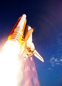 Discovery lifts off from Launch Pad 39A at NASA's Kennedy Space Center in Florida beginning its final flight, the STS-133 mission, to the International Space Station, Feb 24. Original from NASA . Digitally enhanced by rawpixel.