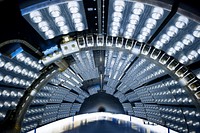 The fairing acoustic protection (FAP) system lines the inside of the Atlas V payload fairing for NASA's Mars Science Laboratory (MSL) mission. Original from NASA. Digitally enhanced by rawpixel.