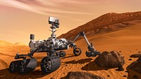 Artist concept features NASA Mars Science Laboratory Curiosity rover, a mobile robot for investigating Mars. May 19th, 2011. Original from NASA. Digitally enhanced by rawpixel.