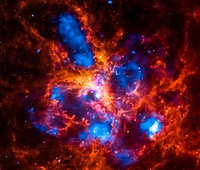 Image of a nebula taken using a NASA telescope - Original from NASA. Digitally enhanced by rawpixel.