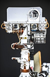 This photograph shows the Vehicle System Test Bed rover, a nearly identical copy to NASA&#39;s Curiosity rover on Mars. Original from NASA . Digitally enhanced by rawpixel.