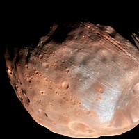 Phobos from 5,800 Kilometers. Original from NASA. Digitally enhanced by rawpixel.