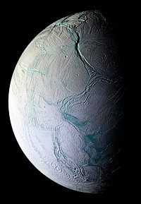 Stunning mosaic of this geologically active moon of Saturn. Original from NASA. Digitally enhanced by rawpixel.