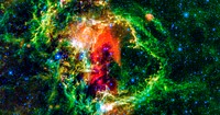 Image of a nebula taken using a NASA telescope - <br />Original from NASA. Digitally enhanced by rawpixel.<br />