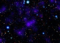 NASA&#39;s Spitzer Space Telescope contributed to the infrared component of the observations of a surprisingly large collections of galaxies. Original from NASA. Digitally enhanced by rawpixel.