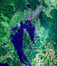 Oslo, the capital and largest city in Norway. Original from NASA. Digitally enhanced by rawpixel.