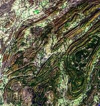 The Ouachita Mountains in southeast Oklahoma. Original from NASA. Digitally enhanced by rawpixel.