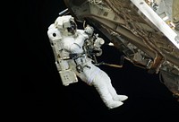 NASA astronauts in space - Original from NASA . Digitally enhanced by rawpixel.
