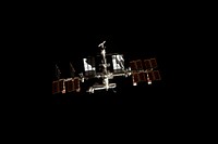Image showing the International Space Station on the STS-135 mission's third day in Earth orbit. Original from NASA. Digitally enhanced by rawpixel.