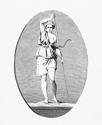 Vintage illustration of Greek Woman