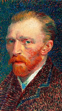 Van Gogh iPhone wallpaper, Self-Portrait HD background