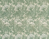 William Morris's Tulip (1875) famous pattern. Original from The Cleveland Museum of Art. Digitally enhanced by rawpixel.