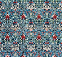 William Morris's Snakeshead (1876-1877) famous pattern. Original from The Cleveland Museum of Art. Digitally enhanced by rawpixel.