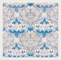 William Morris's Honeysuckle (1876) famous pattern. Original from The Smithsonian Institution. Digitally enhanced by rawpixel.