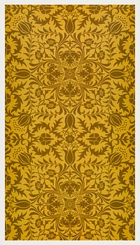 <a href="https://www.rawpixel.com/search/william%20morris?sort=curated&amp;page=1">William Morris</a>&#39;s Vine (1873) famous pattern. Original from The Smithsonian Institution. Digitally enhanced by rawpixel.