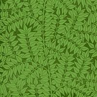 William Morris&#39;s vintage green laurel branches famous pattern vector, remix from the original artwork