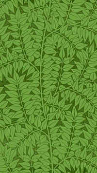 Vintage iPhone wallpaper, William Morris pattern. Remixed from public domain artwork.