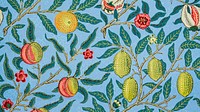 William Morris pattern desktop wallpaper, fruit background