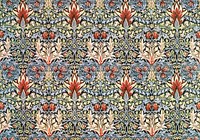 William Morris's Snakeshead (1876-1877) famous pattern. Original from The Birmingham Museum. Digitally enhanced by rawpixel.