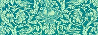 William Morris's (1834-1896) Queen Anne famous pattern. Original from The Smithsonian Institution. Digitally enhanced by rawpixel.