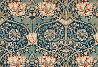 <a href="https://www.rawpixel.com/search/william%20morris?sort=curated&amp;page=1">William Morris</a>&#39;s Honeysuckle (1876) famous pattern wallpaper. Original from The MET Museum. Digitally enhanced by rawpixel.