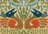 <a href="https://www.rawpixel.com/search/william%20morris?sort=curated&amp;page=1">William Morris</a>&#39;s Peacock and Dragon (1878) famous artwork. Original from The MET Museum. Digitally enhanced by rawpixel.