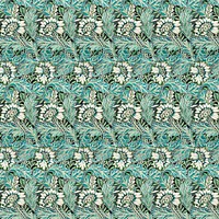 William Morris&#39;s vintage anemone flower pattern illustration, famous pattern wallpaper design, remix from the original artwork