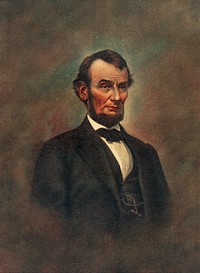 Oil Painting of Abraham Lincoln (1809-1865) by The Alfred Whital Stern Collection of Lincolniana collection. Original from Library of Congress. Digitally enhanced by rawpixel.
