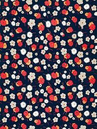 White, gray, pink and red flowers (1929) pattern in high resolution by Charles Goy. Original from the Rijksmuseum. Digitally enhanced by rawpixel.