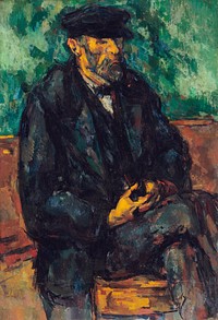 The Gardener Vallier (1906) by <a href="https://www.rawpixel.com/search/Paul%20Cezanne?sort=curated&amp;type=all&amp;page=1">Paul C&eacute;zanne</a>. Original from The National Gallery of Art. Digitally enhanced by rawpixel.